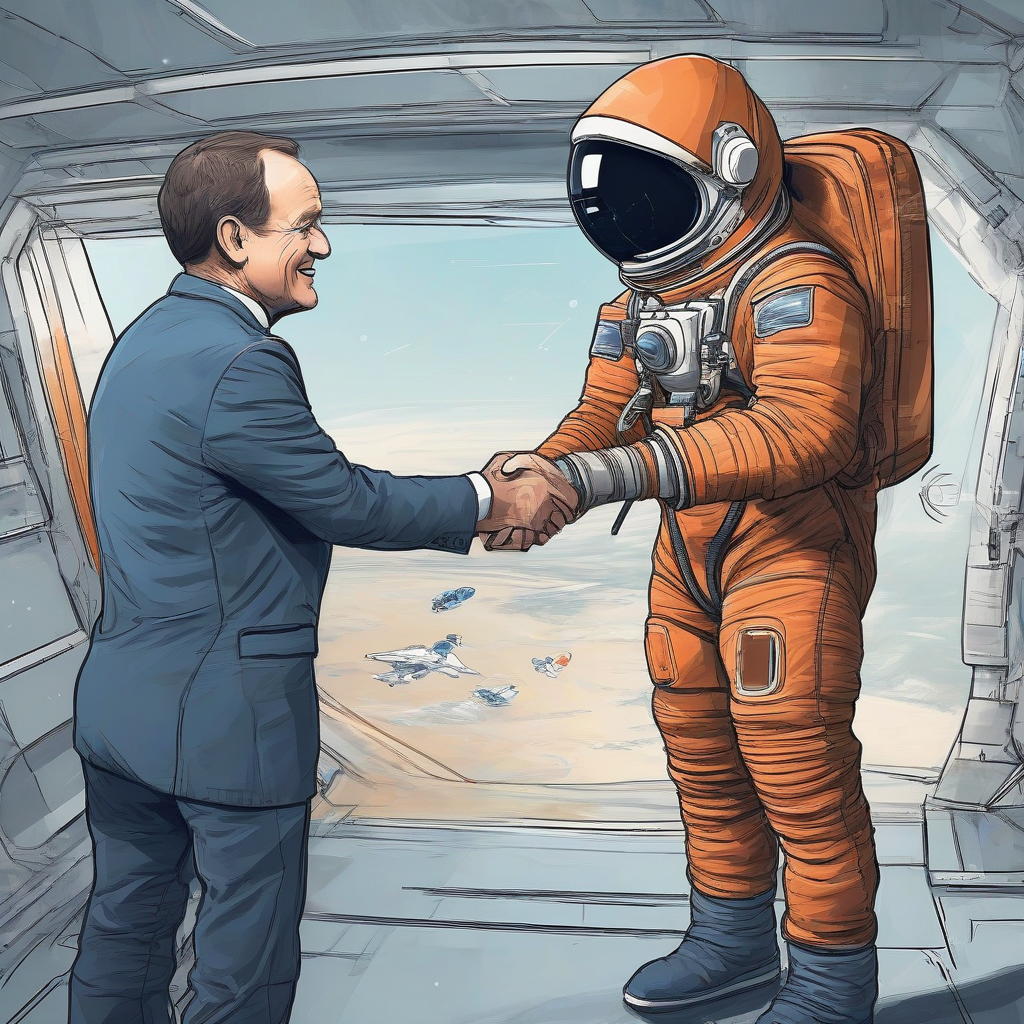 A presidential greeting ahead of Sophie Adenot's first spaceflight