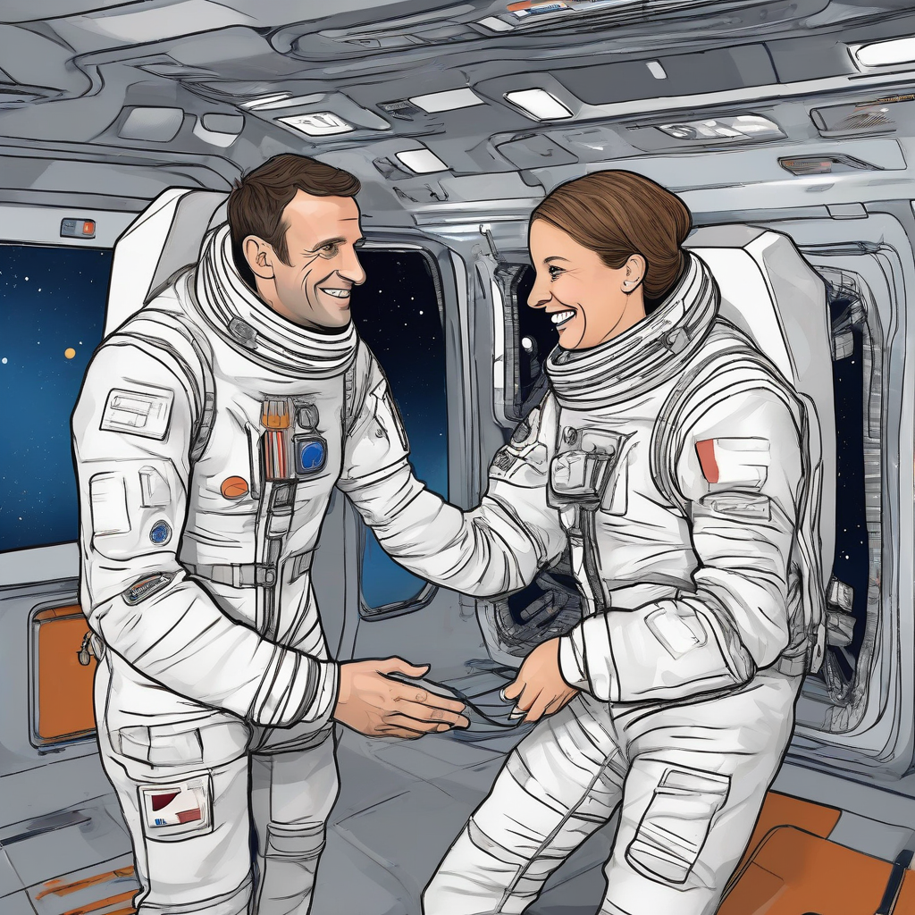 A presidential greeting ahead of Sophie Adenot's first spaceflight