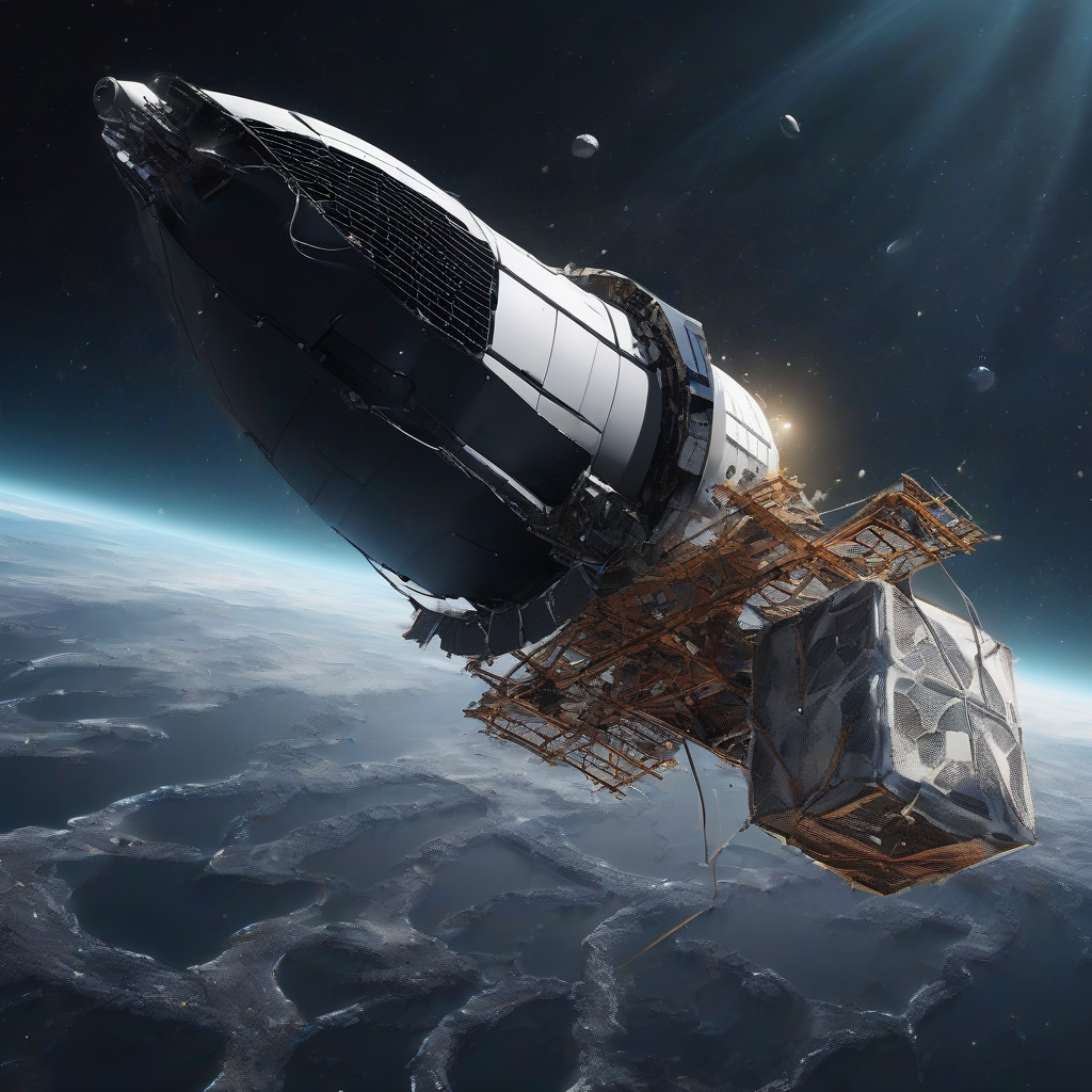 Doomed SpaceX Starlink satellite photographed from orbit