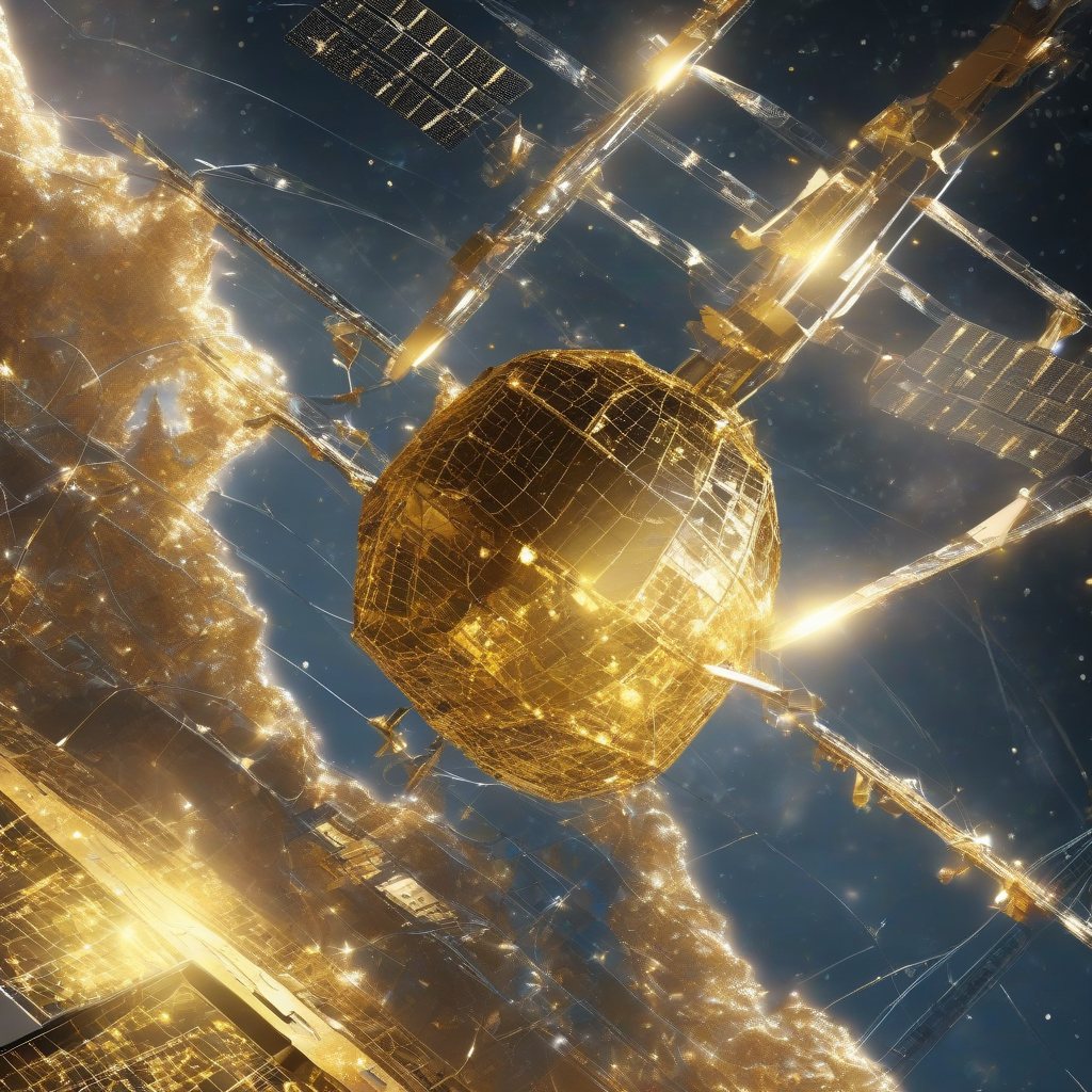 Golden satellite insulation sparkles during test | Space photo of the day for Dec. 30, 2025