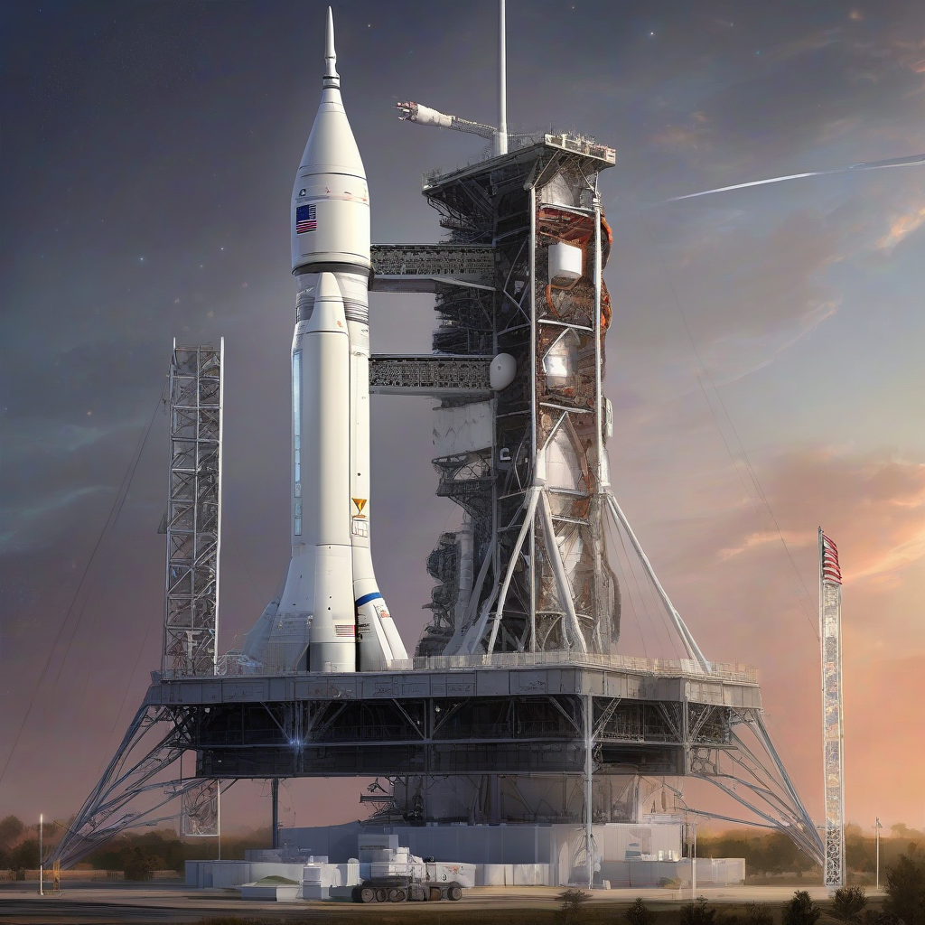 NASA's Orion Spacecraft at Launch Pad