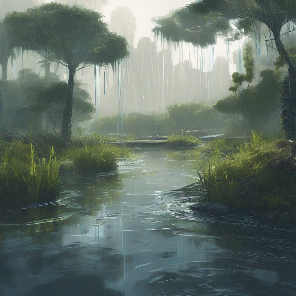 Rains Swamp the Gandak River