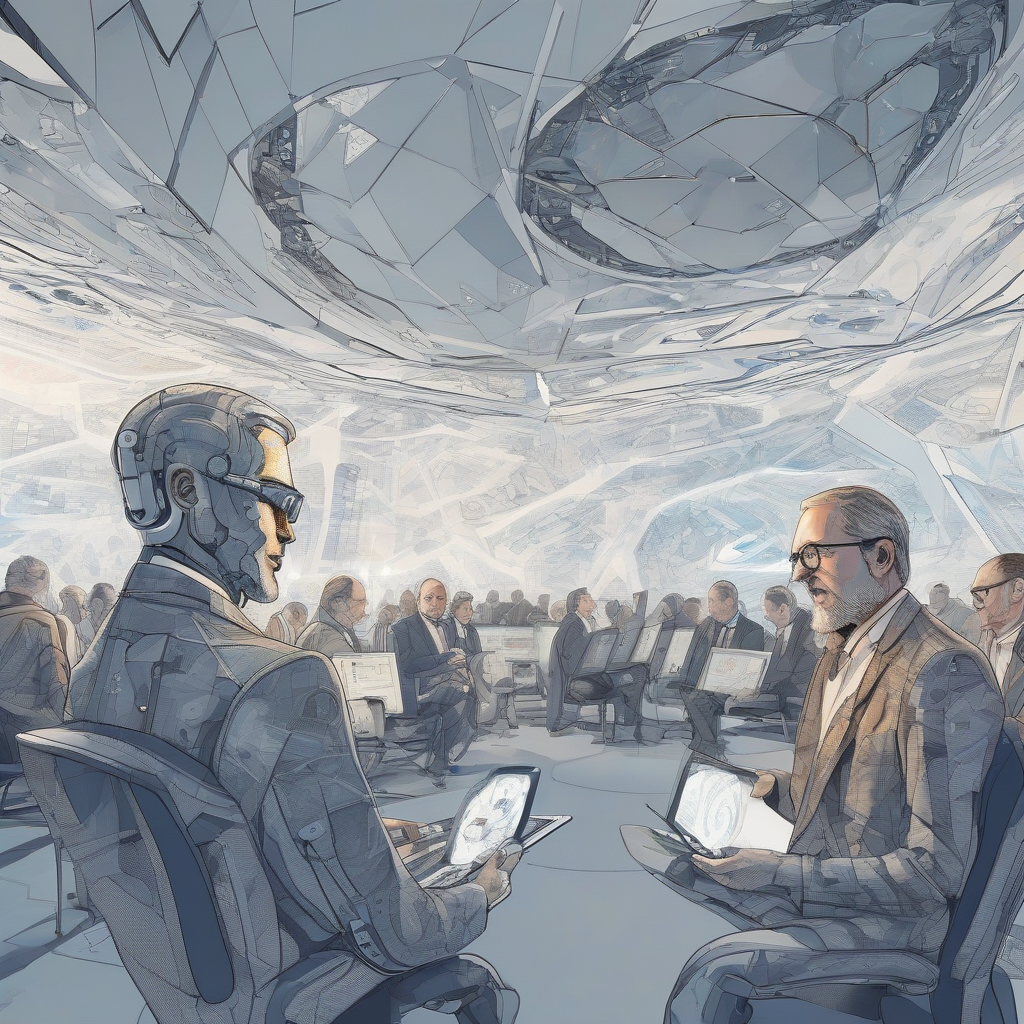Tech CEOs boast and bicker about AI at Davos